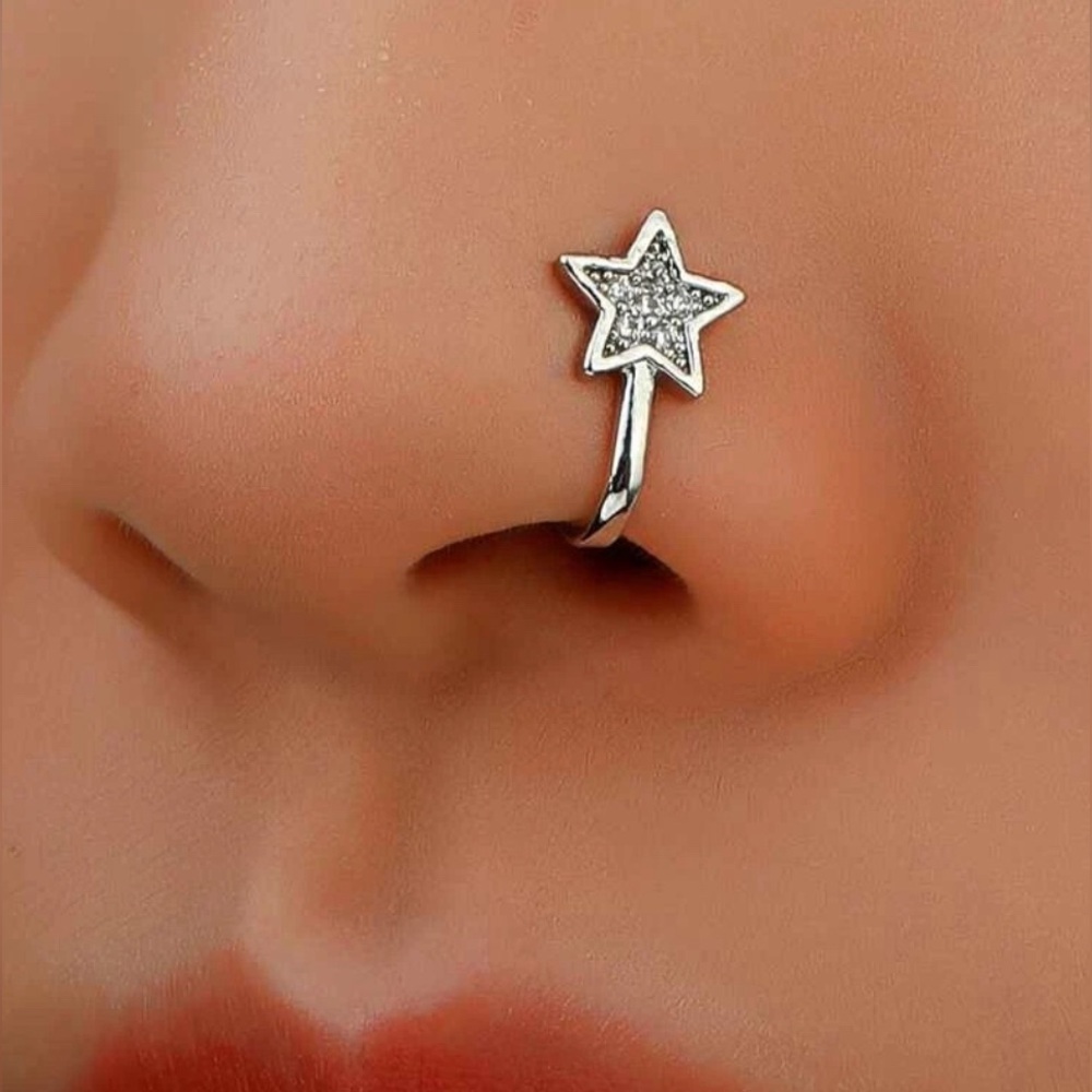 star rhinestones nose ring ✨​